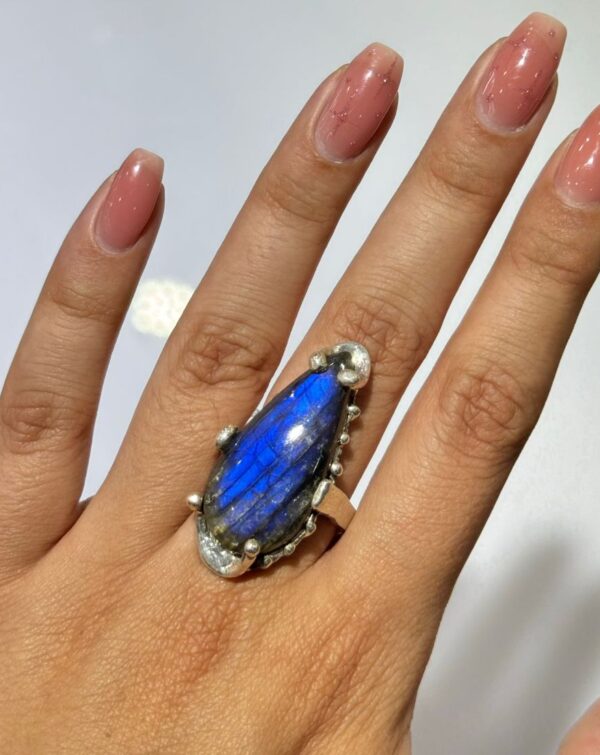Anillo de Plata .925 de Labradorita