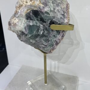 Fluorita Verde con Vetas moradas