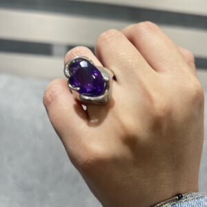 Anillo de plata.925 de Amatista AAA