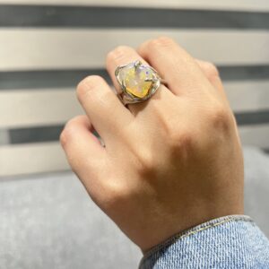 Anillo de plata .925 de Ópalo
