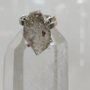 Anillo de Plata .925 Diamante Herkimer Ajustable