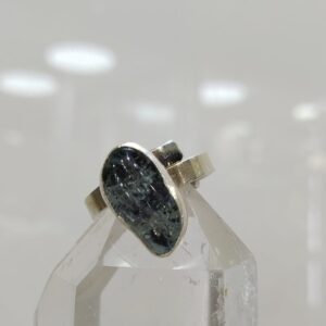 Anillo plata .925 de Aguamarina Ajustable