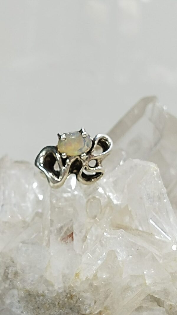 Anillo Plata .925 de Ópalo Facetado #8
