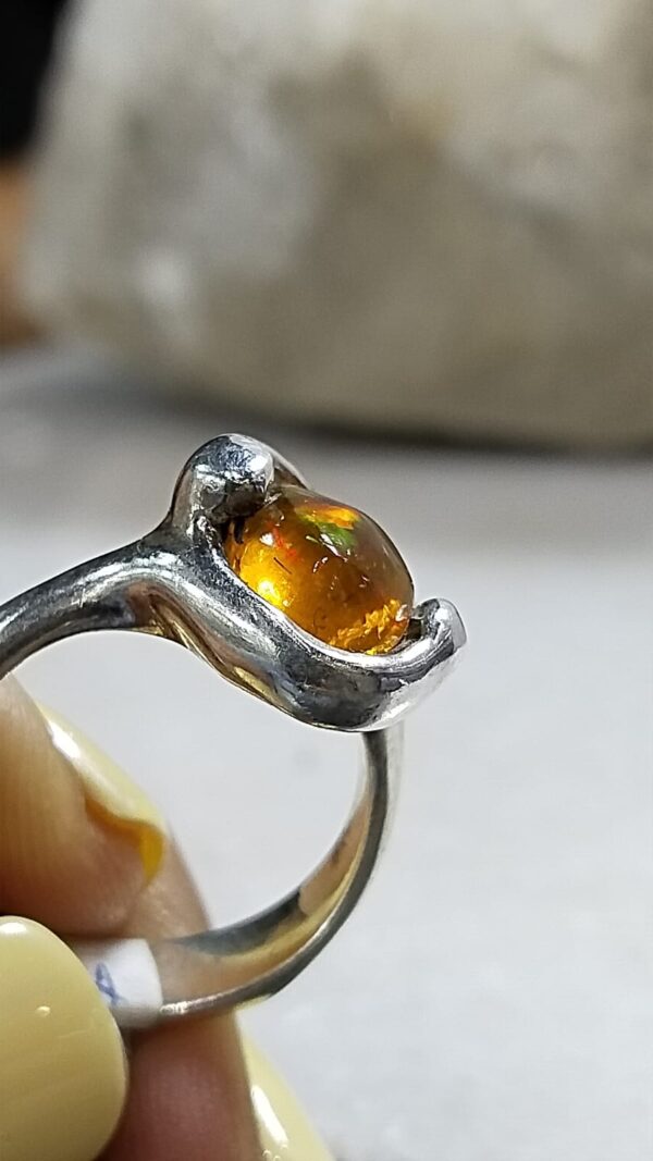 Anillo Plata .925 de Ópalo #8 - Image 2