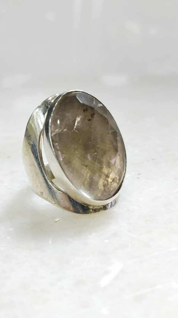 Anillo Plata .925 de Cuarzo Rutilado #9