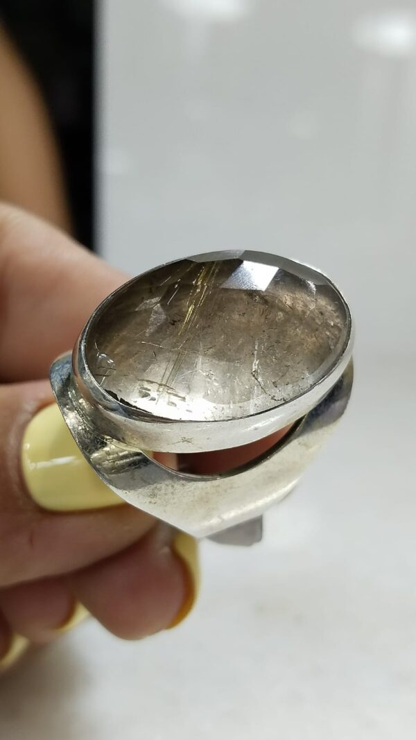 Anillo Plata .925 de Cuarzo Rutilado #9 - Image 4