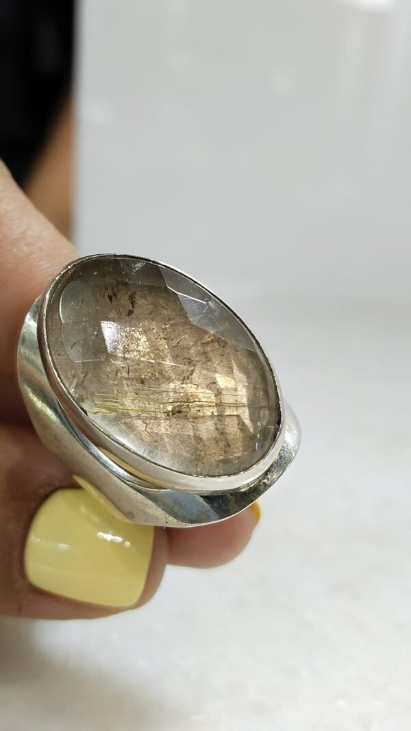 Anillo Plata .925 de Cuarzo Rutilado #9 - Image 3